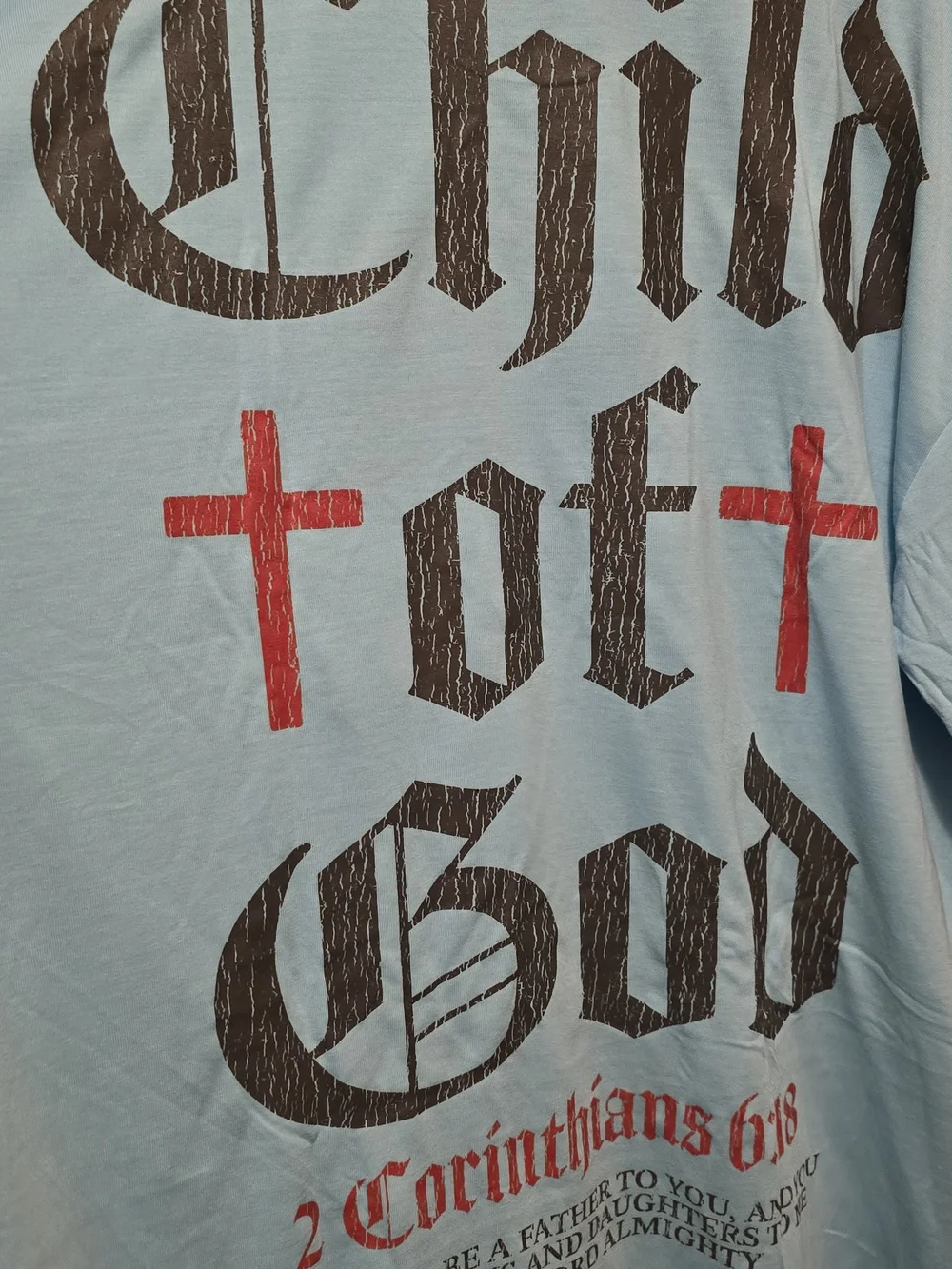 Brandmakers Light Blue 'Child of God' Graphic T-Shirt